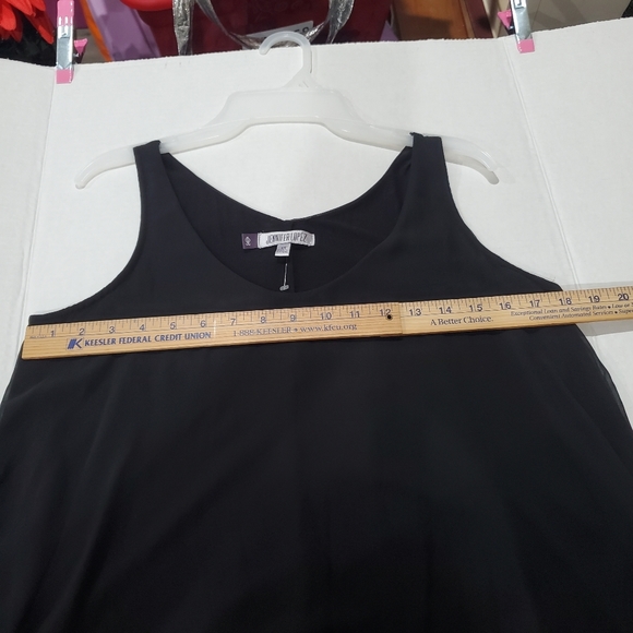 Jennifer Lopez All Black Crop Top Sheer Bodice Overlay Size XS L👀K - Picture 8 of 11